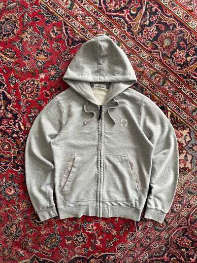 SS/13 Stone Island Patch Logo Zip Up Hoodie (M)