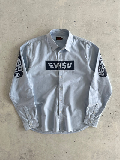 Evisu Spell Out Long Sleeve Shirt (L)