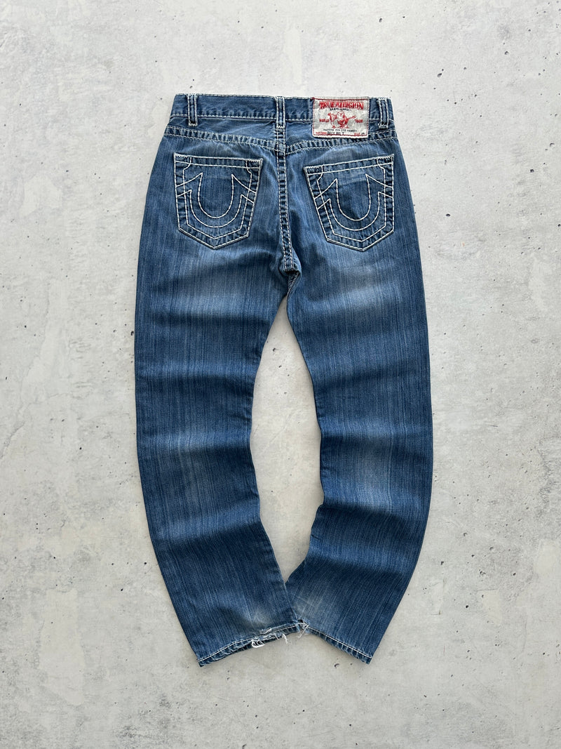 True Religion Billy Bg T thick stitch Denim Jeans (W33 x L32)