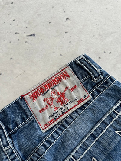 True Religion Billy Bg T thick stitch Denim Jeans (W33 x L32)