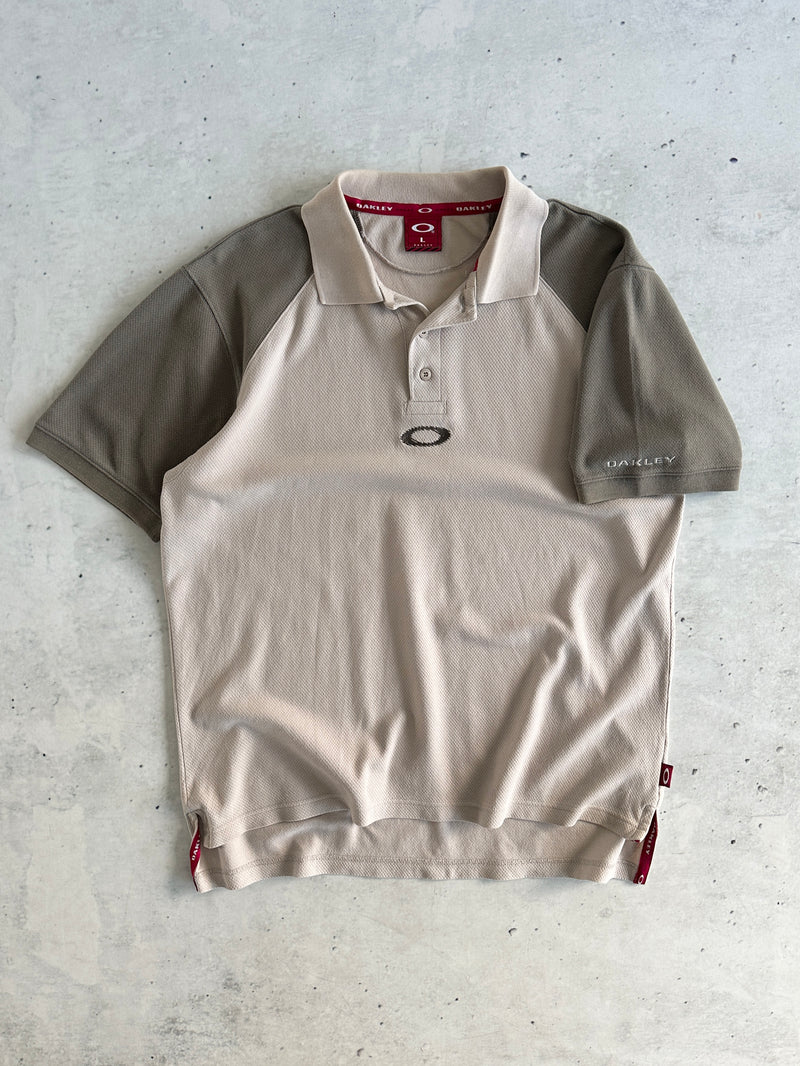 90's Oakley C1 Air-vent Embroidered eclipse Polo Shirt (L)