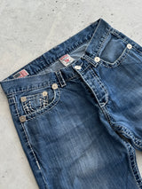 True Religion Billy Bg T thick stitch Denim Jeans (W33 x L32)