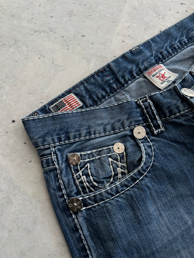 True Religion Billy Bg T thick stitch Denim Jeans (W33 x L32)