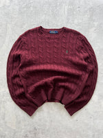 Ralph Lauren Cable Knit Crewneck Jumper (M)