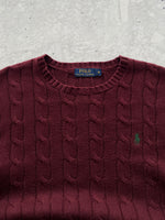 Ralph Lauren Cable Knit Crewneck Jumper (M)