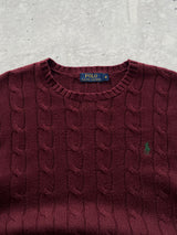 Ralph Lauren Cable Knit Crewneck Jumper (M)