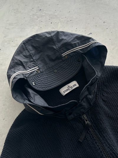 SS/12 Stone Island Chunky Knit Zip Up Hoodie (XXL)