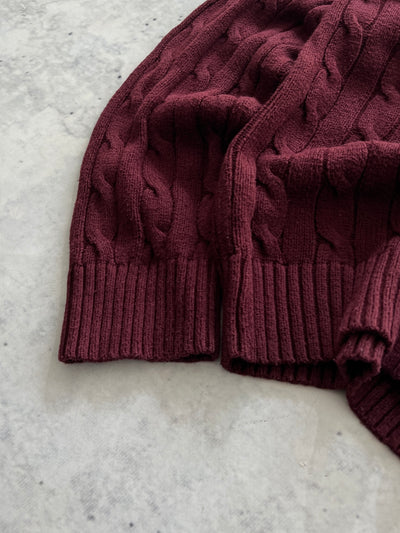 Ralph Lauren Cable Knit Crewneck Jumper (M)