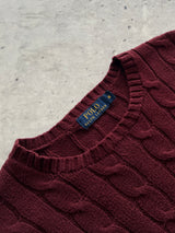 Ralph Lauren Cable Knit Crewneck Jumper (M)