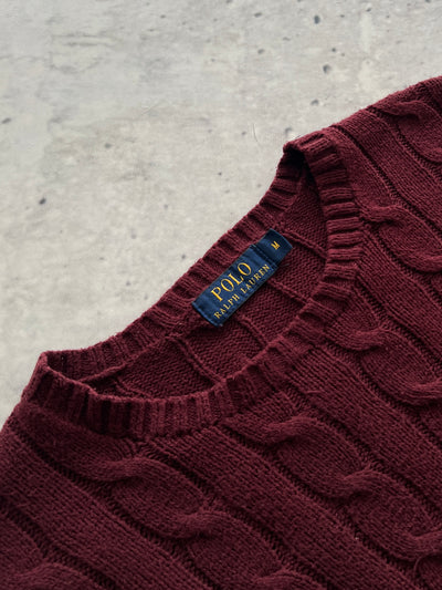 Ralph Lauren Cable Knit Crewneck Jumper (M)