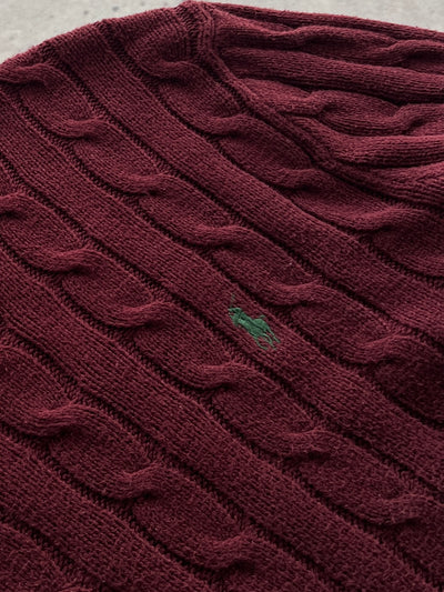 Ralph Lauren Cable Knit Crewneck Jumper (M)