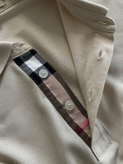00's Burberry Brit nova check Polo Shirt (M)