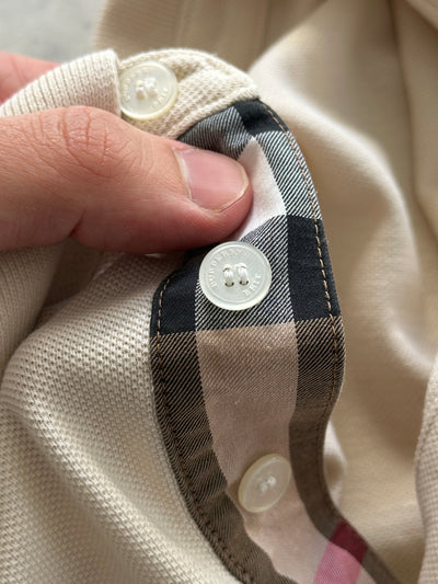 00's Burberry Brit nova check Polo Shirt (M)
