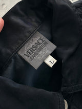 90's Versace Jeans Couture Satin Button Up Jacket (Women's M)