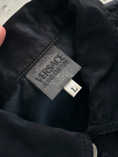 90's Versace Jeans Couture Satin Button Up Jacket (Women's M)