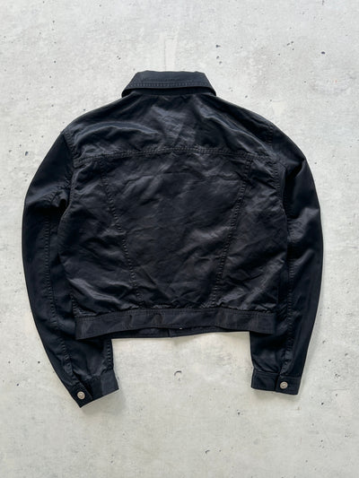 90's Versace Jeans Couture Satin Button Up Jacket (Women's M)