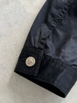 90's Versace Jeans Couture Satin Button Up Jacket (Women's M)
