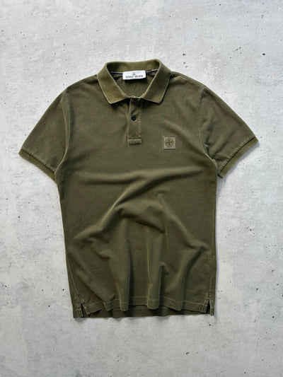 SS/21 Stone Island Patch Logo Polo Shirt (M)