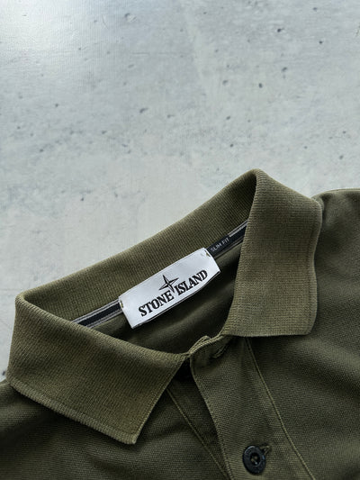 SS/21 Stone Island Patch Logo Polo Shirt (M)