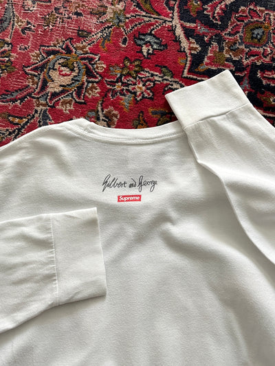 SS/19 Supreme Gilbert & George Death After Life Long Sleeve T Shirt (M)