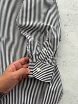 90's Valentino Jeans Vertical Stripe Shirt (XL)
