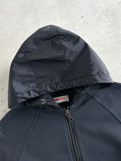 Prada Sport Zip Up nylon hood Hoodie (Women's S/M)