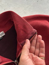 Vintage Stone Island Ribbed 1/4 Zip Pullover Jumper (M)