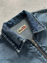 Stussy Denim workwear heavyweight Zip Up Jacket (M)
