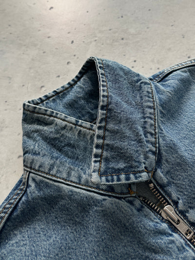 Stussy Denim workwear heavyweight Zip Up Jacket (M)