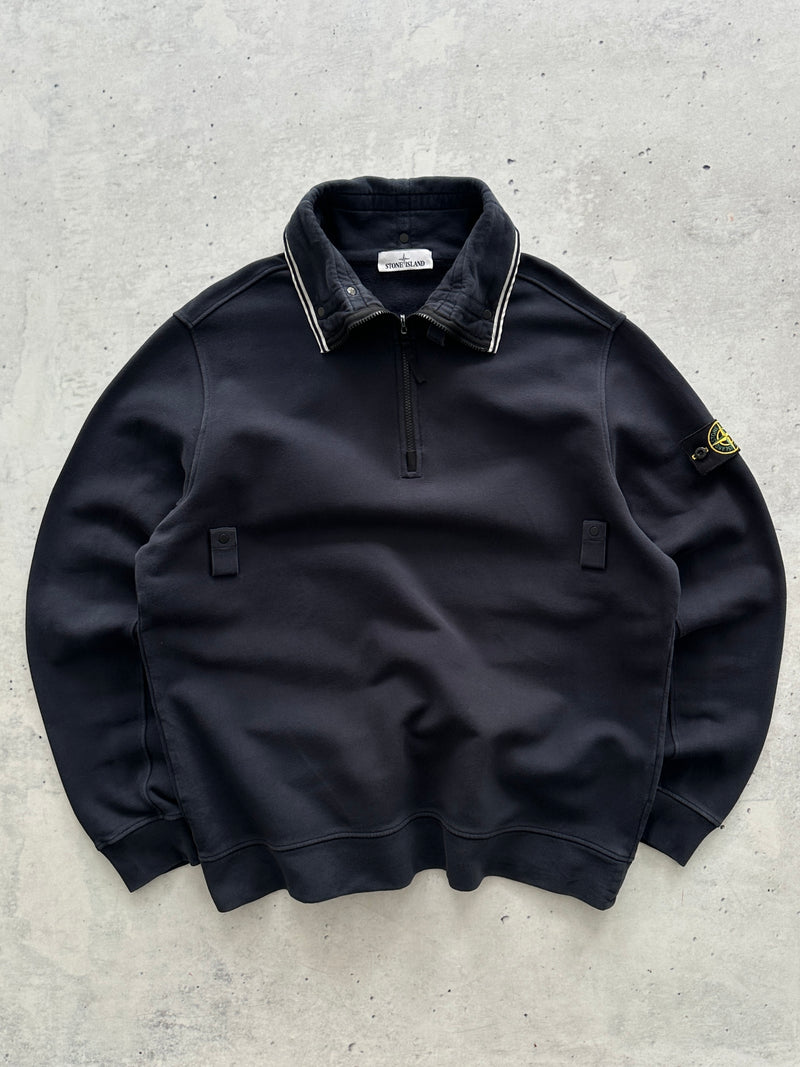 AW/21 Stone Island Heavyweight 1/4 Zip Pullover Sweatshirt (XL)