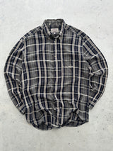 90's Armani Jeans Checked Flannel Shirt (L)