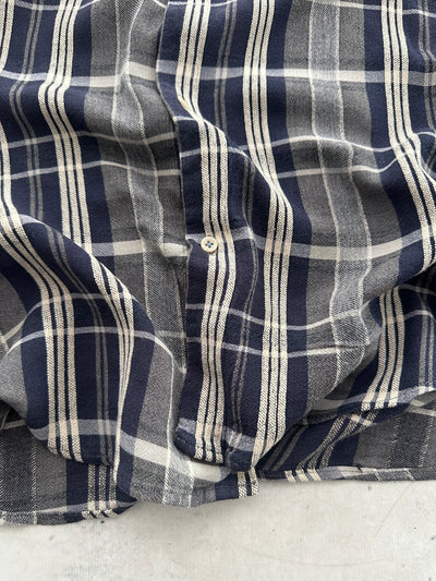 90's Armani Jeans Checked Flannel Shirt (L)
