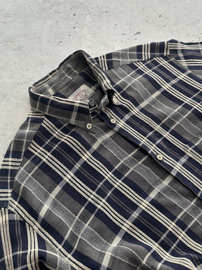 90's Armani Jeans Checked Flannel Shirt (L)