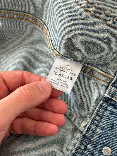 Stussy Denim workwear heavyweight Zip Up Jacket (M)