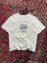 2016 Yohji Yamamoto Pour Homme Paris Staff T Shirt (XL)