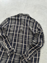 90's Armani Jeans Checked Flannel Shirt (L)