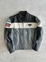 Vintage Levi's Leather Zip Up Racing Jacket (M)