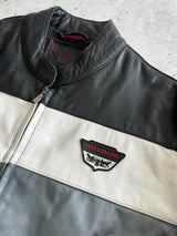 Vintage Levi's Leather Zip Up Racing Jacket (M)