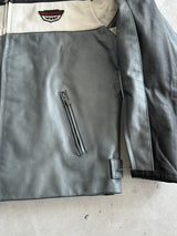 Vintage Levi's Leather Zip Up Racing Jacket (M)