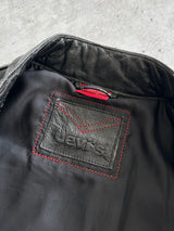 Vintage Levi's Leather Zip Up Racing Jacket (M)