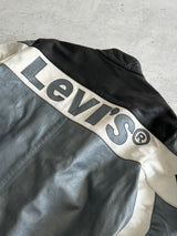 Vintage Levi's Leather Zip Up Racing Jacket (M)
