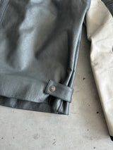 Vintage Levi's Leather Zip Up Racing Jacket (M)