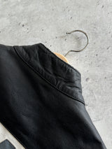 Vintage Levi's Leather Zip Up Racing Jacket (M)