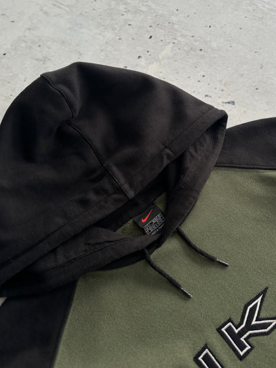 90's Nike Two Tone Spell Out Pullover Hoodie (L)