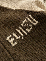 00's Evisu Chunky Wool Knit Zip Up Jumper (XL)