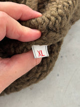 00's Evisu Chunky Wool Knit Zip Up Jumper (XL)