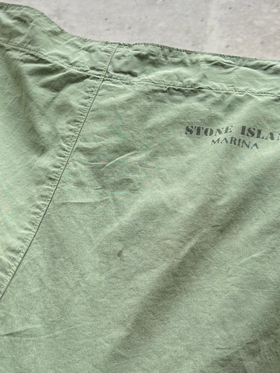 90's Stone Island reflective Marina Shorts (L)