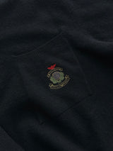 Vintage Giorgio Armani Embroidered Logo Wool Knit Jumper (S)