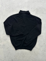 Vintage Giorgio Armani Embroidered Logo Wool Knit Jumper (S)