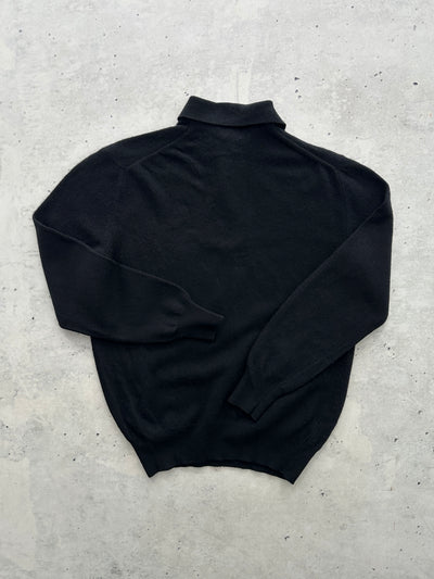 Vintage Giorgio Armani Embroidered Logo Wool Knit Jumper (S)